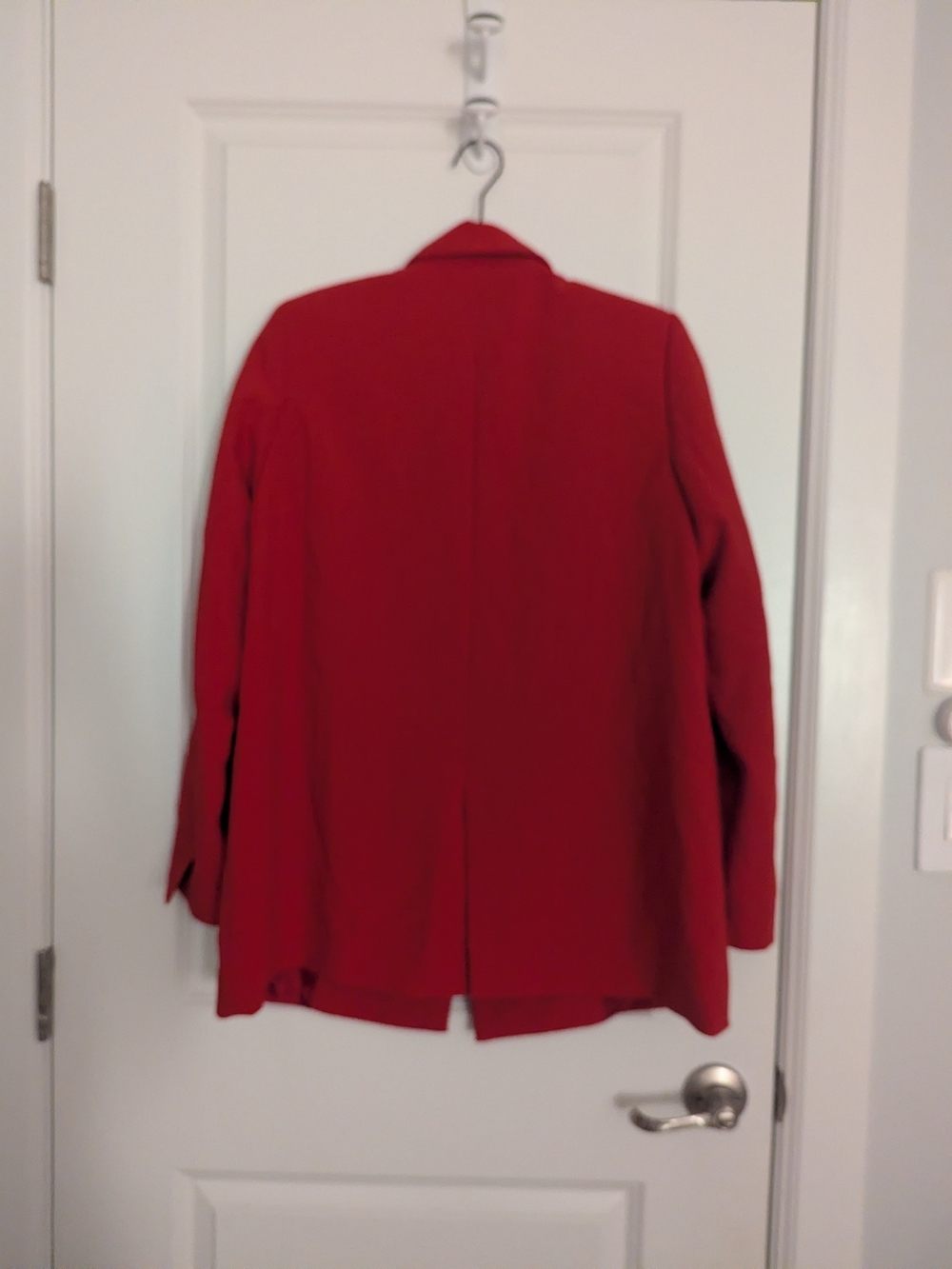 Zara Red Double-Button Oversized Blazer - Picture 7 of 8